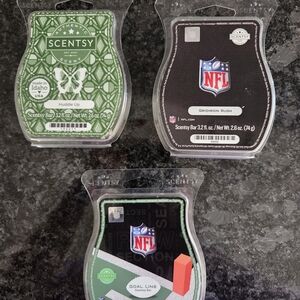 Scentsy NFL Collection Wax Bars - Green, Black, Gray